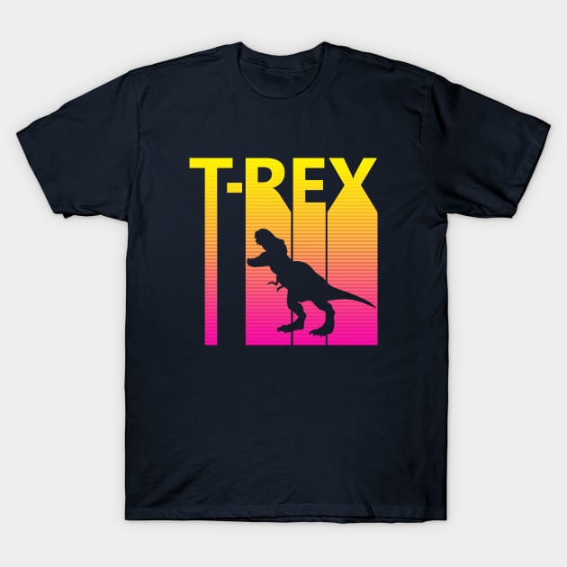 Retro 1980s Tyrannosaurus Rex T-Shirt by GWENT